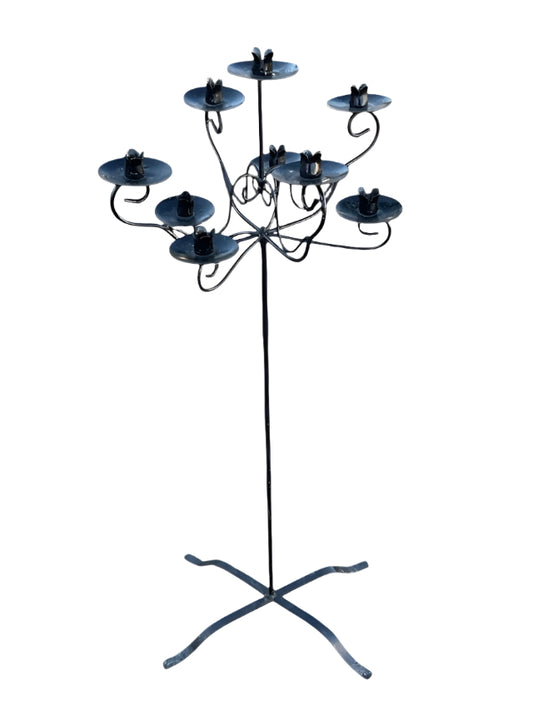 Wrought Iron Floor Standing Candelabra