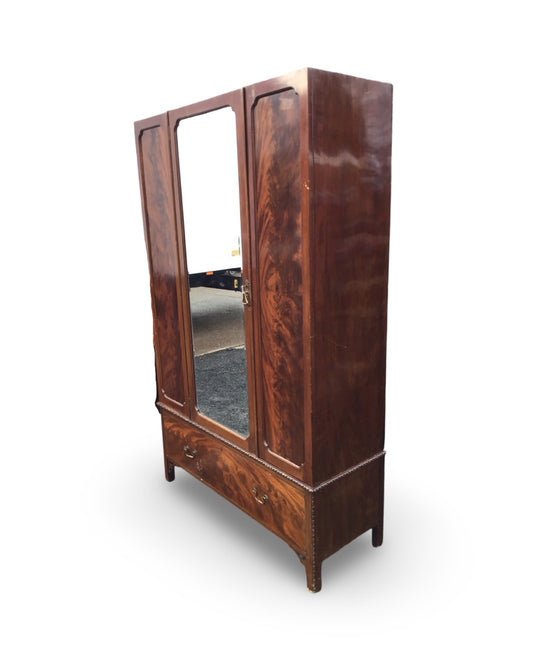 Edwardian Mahogany Wardrobe