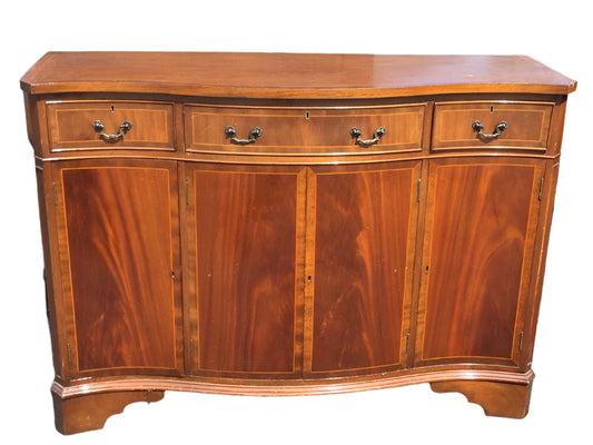 Mahogany Serpentine Fronted Cabinet