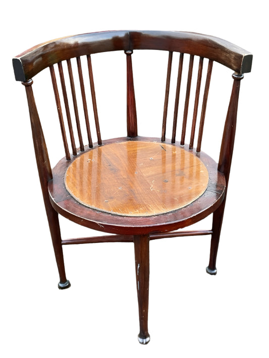 Edwardian Mahogany Occasional Chair