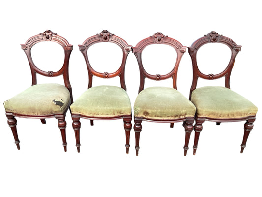 Mahogany Balloon Back Dining Chairs
