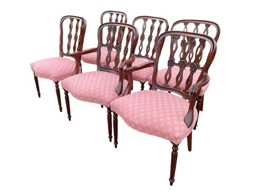 Hepplewhite Style Mahogany Dining Chairs (6)