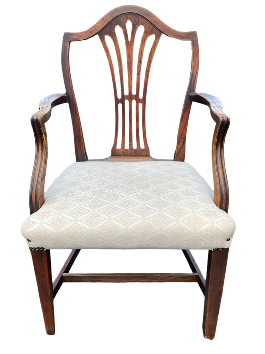 Georgian Elm Country Armchair