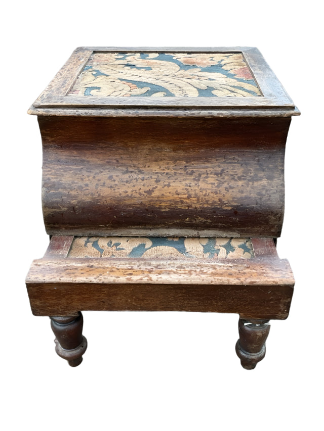 Antique Mahogany Commode Stool