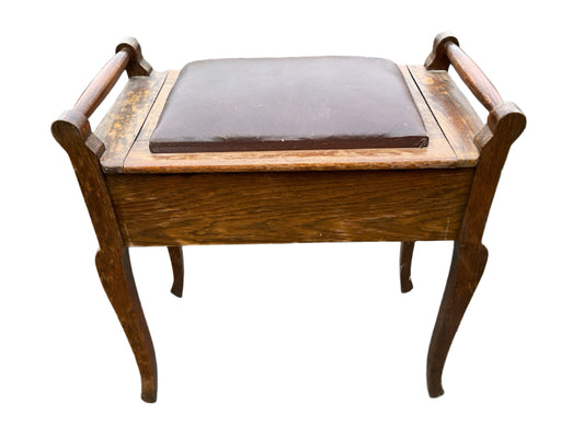 Oak Piano Stool