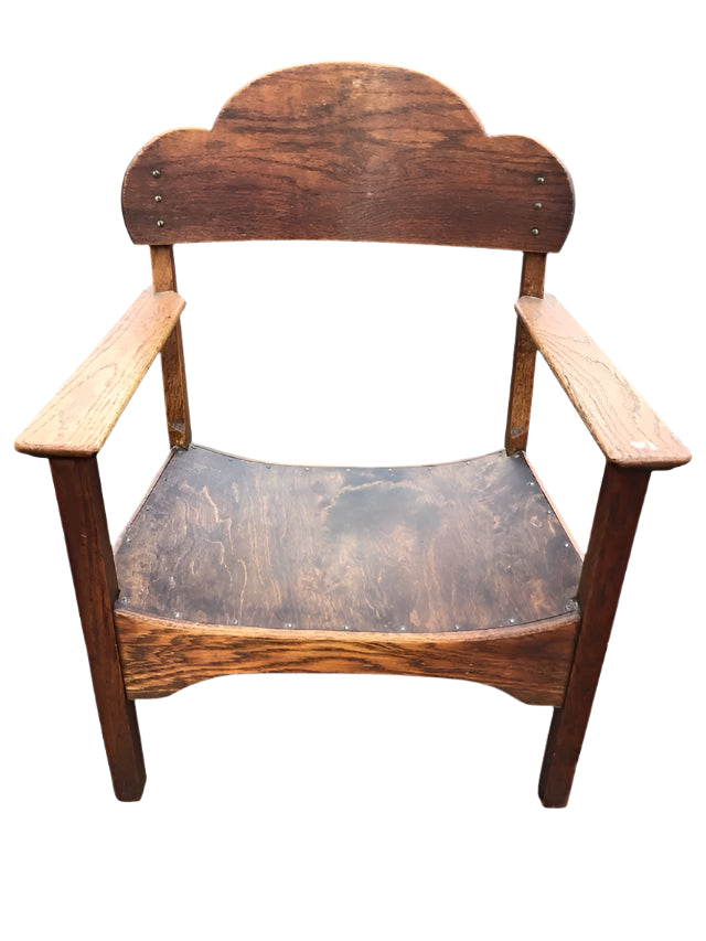 SOLD - Oak Armchair