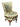 Brocade Upholstered Bedroom Chair