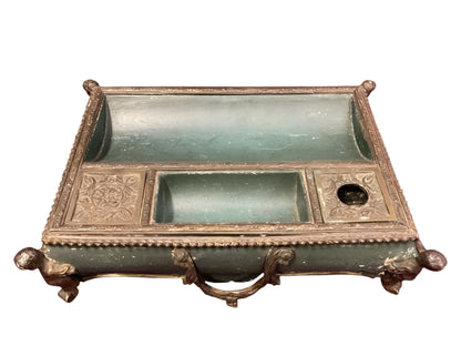 Continental Louis XV Style Brass-Mounted Desk tidy