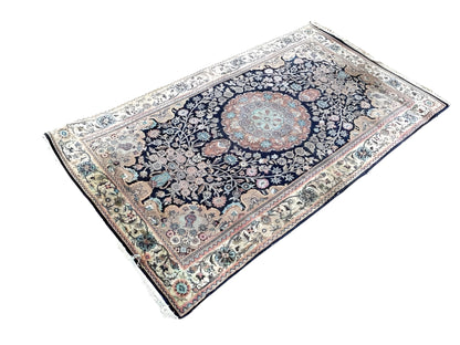 Stunning Persian Rug with Intricate Floral Medallion