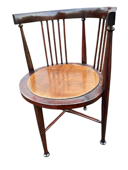 Edwardian Mahogany Occasional Chair