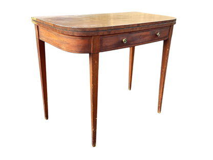 Georgian Mahogany Fold Over Tea Table