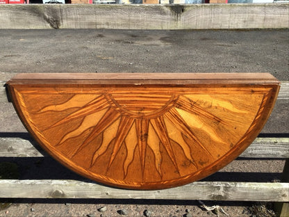 Mahogany and Oak Folding Console Table