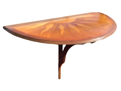 Mahogany and Oak Folding Console Table