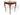 Walnut and Mahogany Demilune Console Table