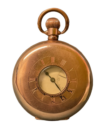 Swiss Half-Hunter Keyless Pocket Watch