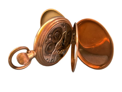 Swiss Half-Hunter Keyless Pocket Watch