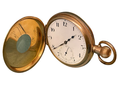 Swiss Half-Hunter Keyless Pocket Watch