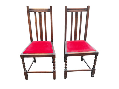 Pair of Oak Dining Chairs