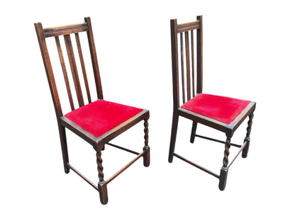 Pair of Oak Dining Chairs