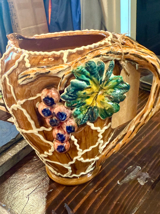 SOLD - Majolica Pitcher